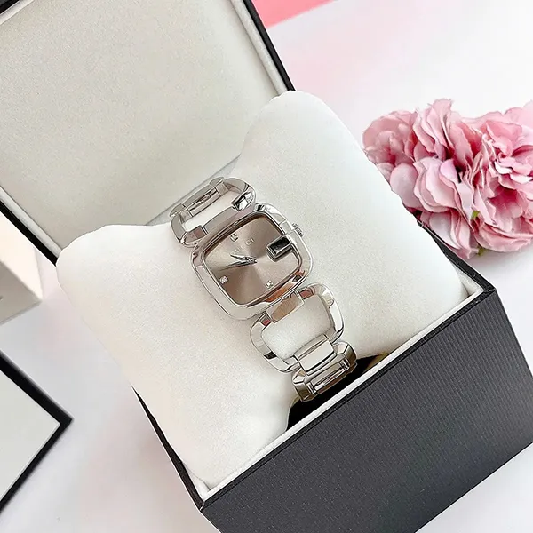 Đồng Hồ Nữ Gucci Diamond Watch YA125401 Màu Bạc