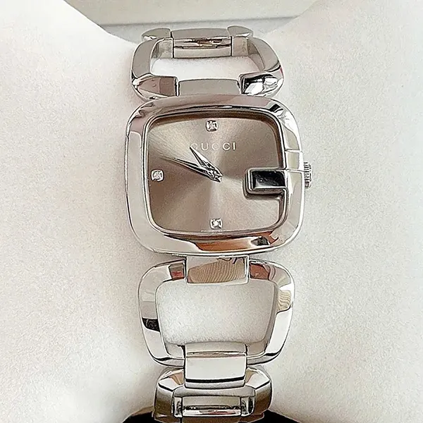 Đồng Hồ Nữ Gucci Diamond Watch YA125401 Màu Bạc