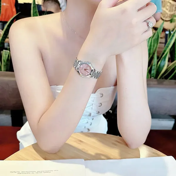 Đồng Hồ Nữ Gucci G-Timeless Pink Watch 27mm YA126566 Màu Bạc Hồng
