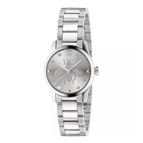 Đồng Hồ Nữ Gucci G-Timeless Silver-Tone Dial Watch YA1265045 Màu Bạc