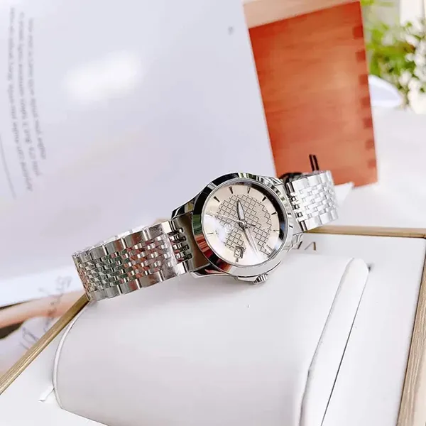 Đồng Hồ Nữ Gucci G-Timeless Watch 27mm YA1264107 Màu Bạc Xanh