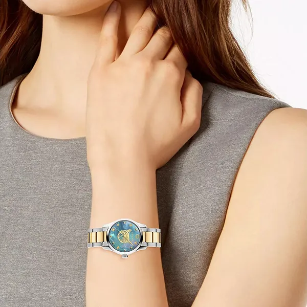 Đồng Hồ Nữ Gucci G-Timeless Watch YA1265011 Màu Demi Mặt Xanh