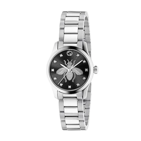 Đồng Hồ Nữ Gucci G-Timeless YA1265024 Màu Bạc Đen