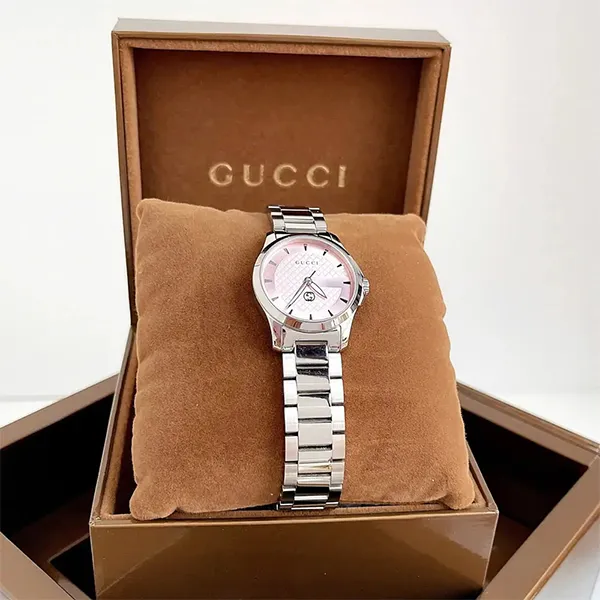 Đồng Hồ Nữ Gucci G-Timeless YA1265047 Màu Bạc Hồng