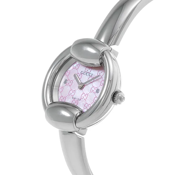 Đồng Hồ Nữ Gucci Pink Dial Stainless Steel YA014513 Màu Bạc Hồng