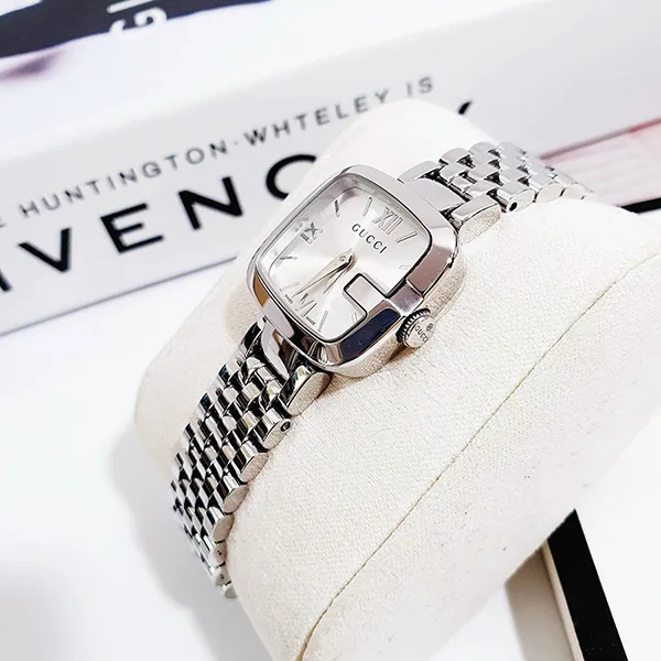 Đồng Hồ Nữ Gucci Small Silver Dial Stainless Steel YA125517 23x24mm Màu Bạc - Đồng hồ - Vua Hàng Hiệu