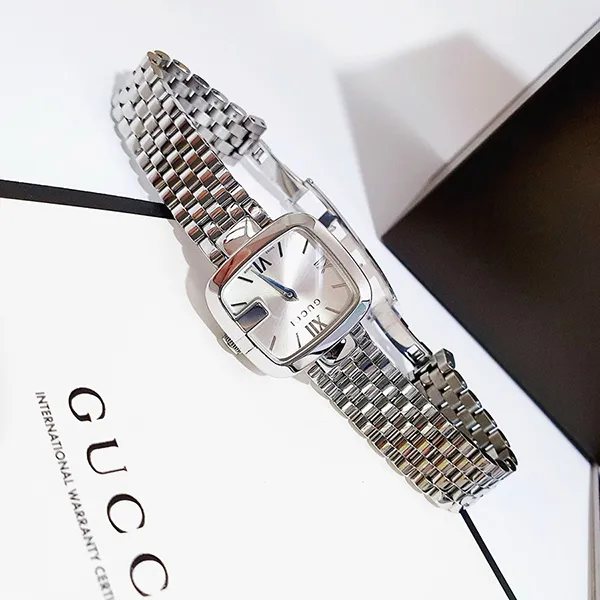 Đồng Hồ Nữ Gucci Small Silver Dial Stainless Steel YA125517 23x24mm Màu Bạc - Đồng hồ - Vua Hàng Hiệu