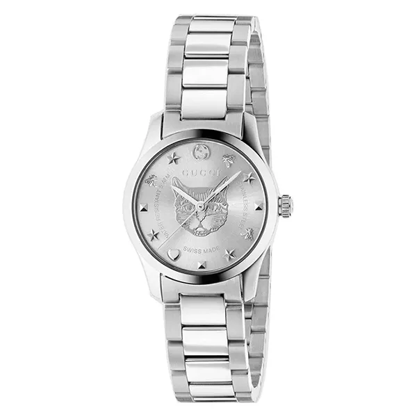 Đồng Hồ Nữ Gucci Women's G-Timeless Watch YA126595 Màu Bạc
