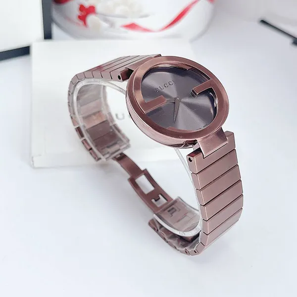 Đồng Hồ Nữ Gucci YA133317 Interlocking G Brown Dial Brown Màu Nâu - Đồng hồ - Vua Hàng Hiệu