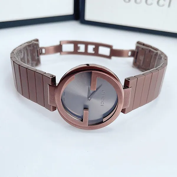 Đồng Hồ Nữ Gucci YA133317 Interlocking G Brown Dial Brown Màu Nâu - Đồng hồ - Vua Hàng Hiệu
