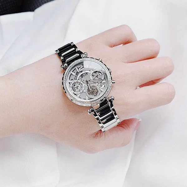 Đồng Hồ Nữ Guess GW0403L1 37mm Màu Bạc