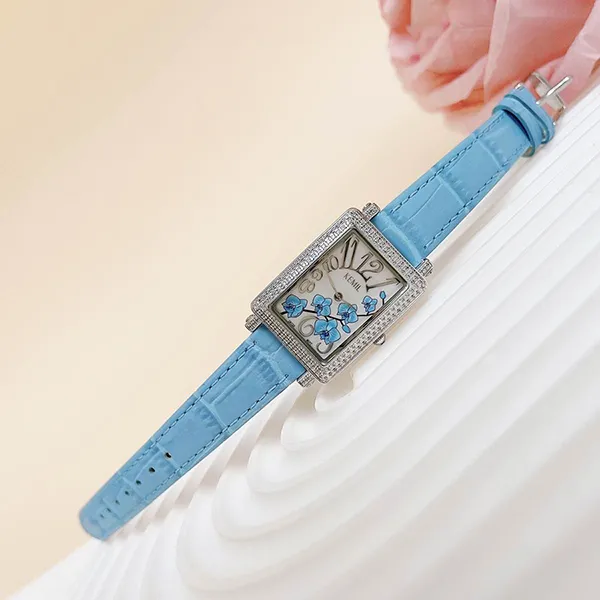 Đồng Hồ Nữ Kemil K&M KM2208 Màu Xanh Blue