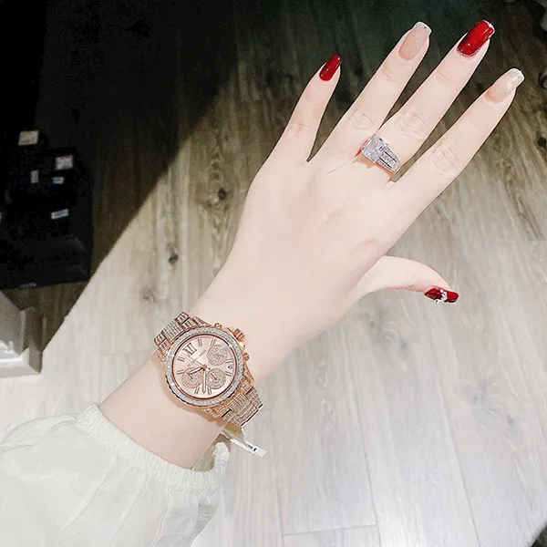 Đồng Hồ Nữ Michael Kors Everest Chronograph Watch MK7235 Màu Vàng Hồng - Đồng hồ - Vua Hàng Hiệu