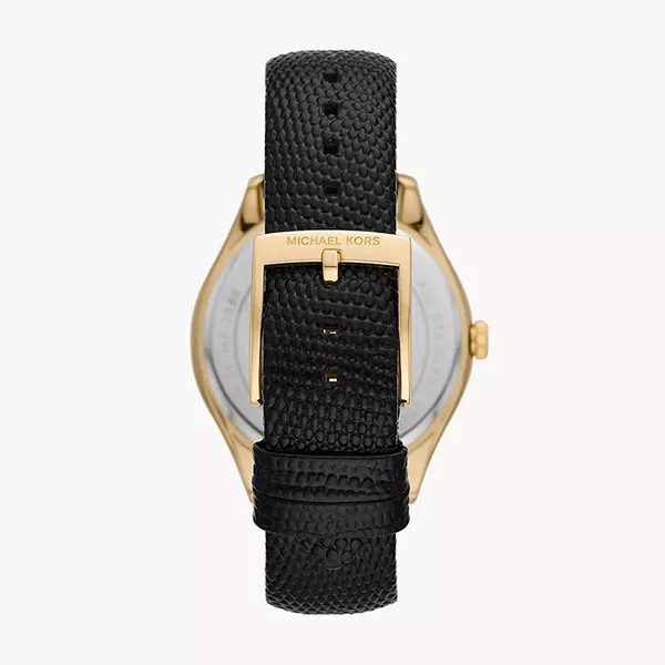 Đồng Hồ Nữ Michael Kors Harlowe Analog White Dial Watch MK2988 Màu Đen/Vàng