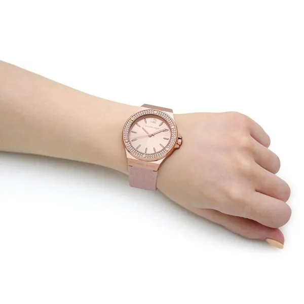 Đồng Hồ Nữ Michael Kors Lennox MK7282 Pink Màu Vàng Hồng
