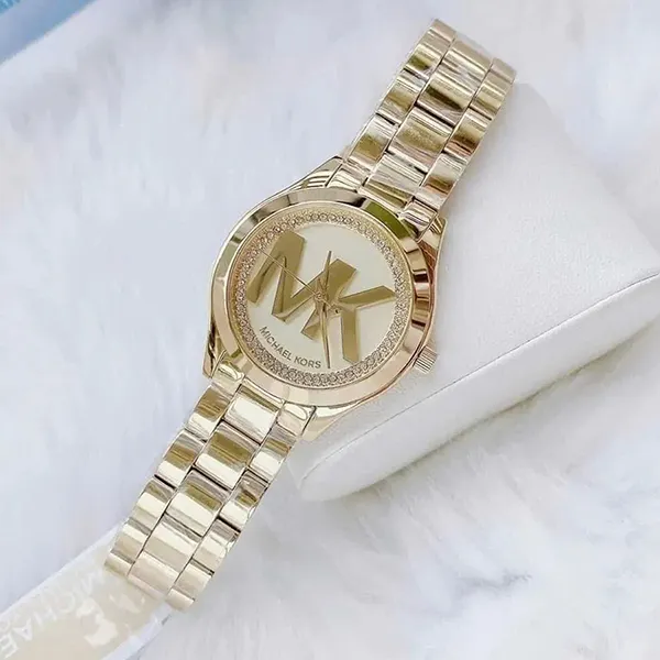 Đồng Hồ Nữ Michael Kors MK Gold Tone Quartz Watch MK3477 Màu Vàng Gold