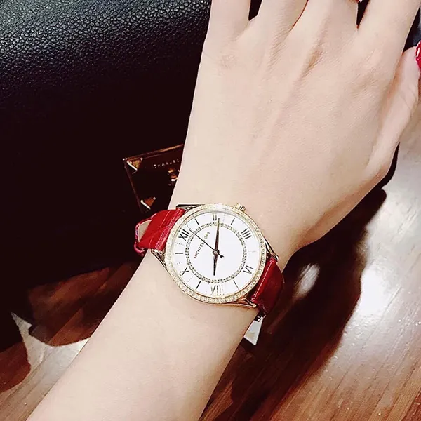 Đồng Hồ Nữ Michael Kors MK Lauryn Mini Red Watch 33mm MK2756 Màu Đỏ