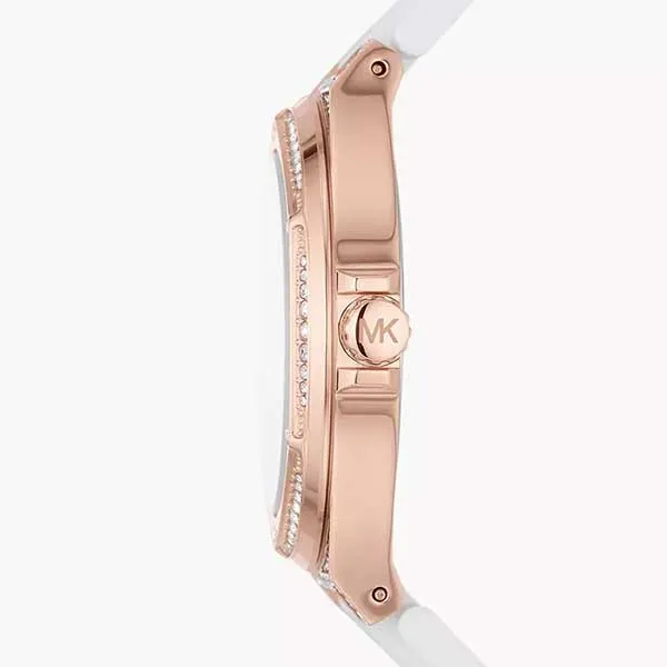 Đồng Hồ Nữ Michael Kors MK Lennox White Watch Màu Trắng - Vàng