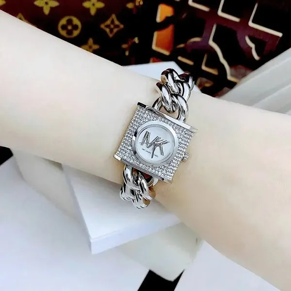 Đồng Hồ Nữ Michael Kors MK4718 Mặt Vuông Màu Bạc - Đồng hồ - Vua Hàng Hiệu