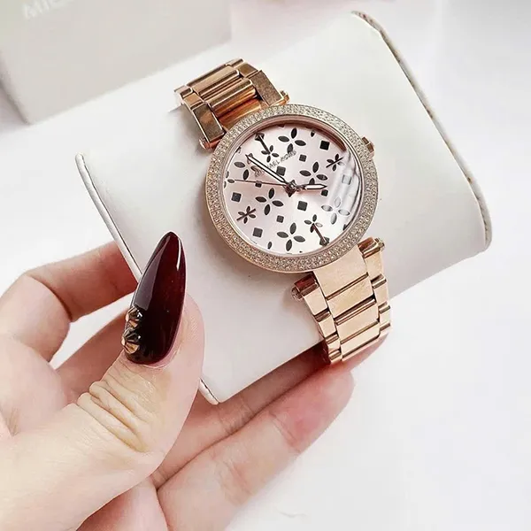 Đồng Hồ Nữ Michael Kors Quartz Parker Mini Watch MK6470 Màu Vàng Hồng