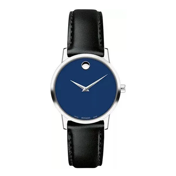 Đồng Hồ Nữ Movado Museum Classic Watch 28mm 0607318 Màu Đen Xanh