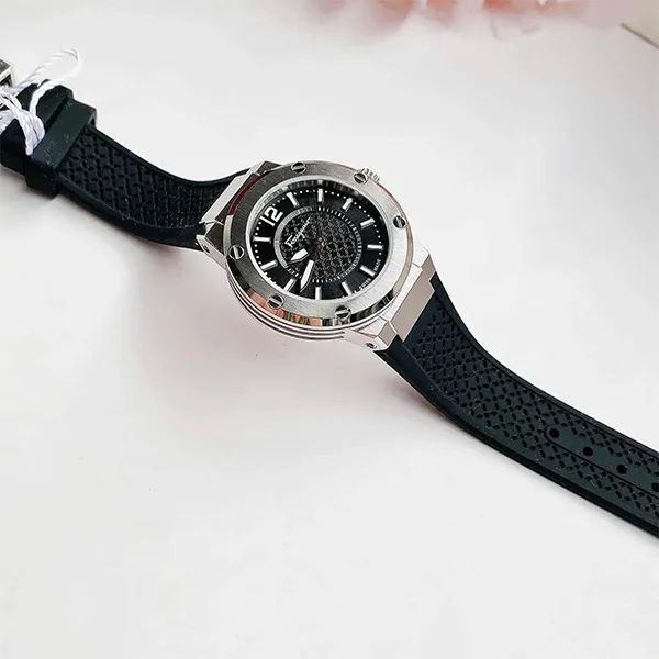 Đồng Hồ Nữ Salvatore Ferragamo F80 Black Dial FIG020015 Màu Đen Bạc