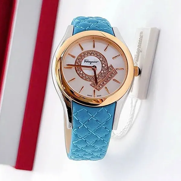 Đồng Hồ Nữ Salvatore Ferragamo Lirica Watch FG4020014 Màu Xanh