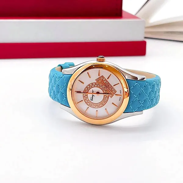 Đồng Hồ Nữ Salvatore Ferragamo Lirica Watch FG4020014 Màu Xanh