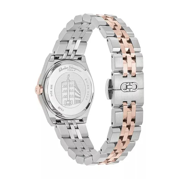 Đồng Hồ Nữ Salvatore Ferragamo Vega New Diamond Watch SFKJ00423 Màu Demi Mặt Nâu