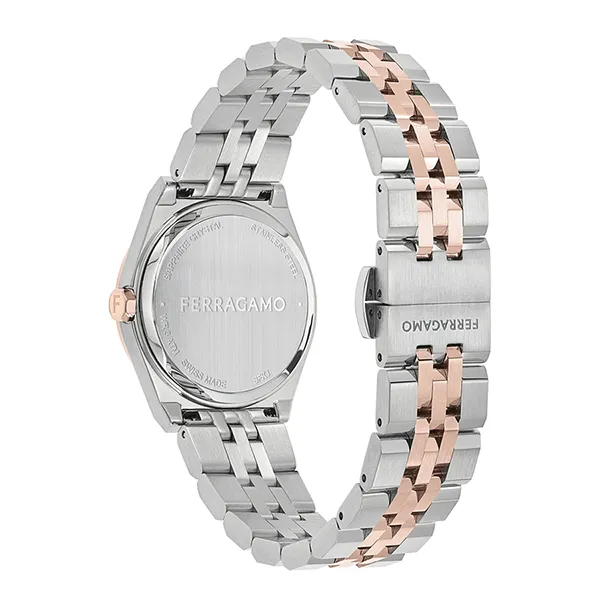 Đồng Hồ Nữ Salvatore Ferragamo Vega New Bracelet Watch SFKJ01124 Màu Bạc - Vàng Hồng - Đồng hồ - Vua Hàng Hiệu