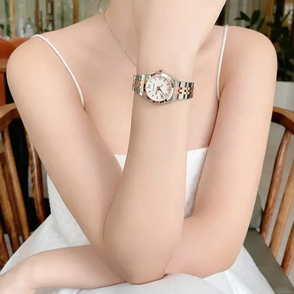Đồng Hồ Nữ Salvatore Ferragamo Vega New Bracelet Watch SFKJ01124 Màu Bạc - Vàng Hồng - Đồng hồ - Vua Hàng Hiệu