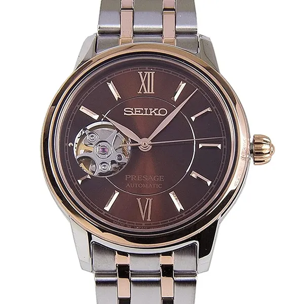 Đồng Hồ Nữ Seiko Presage Automatic Watch SSA808J1 Màu Bạc/Nâu