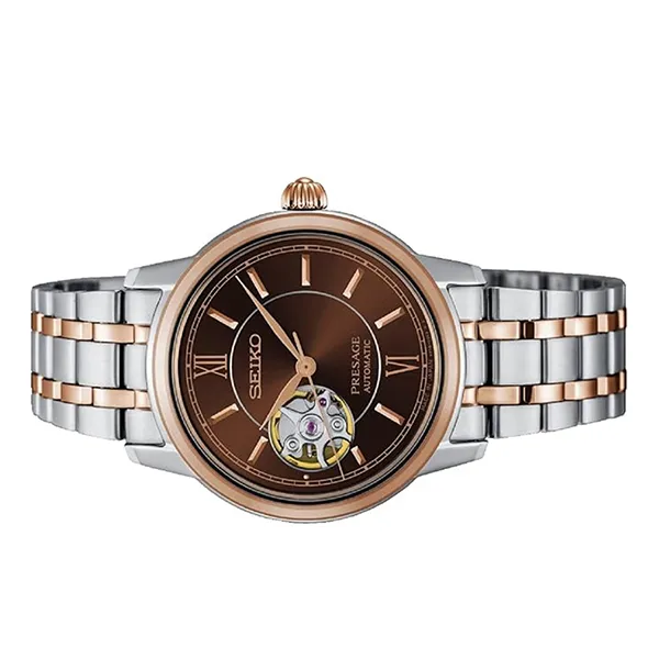 Đồng Hồ Nữ Seiko Presage Automatic Watch SSA808J1 Màu Bạc/Nâu
