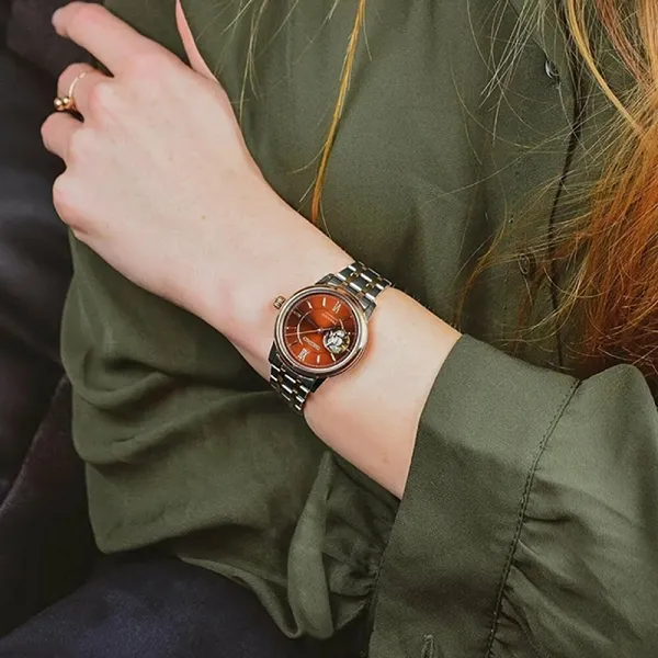 Đồng Hồ Nữ Seiko Presage Automatic Watch SSA808J1 Màu Bạc/Nâu
