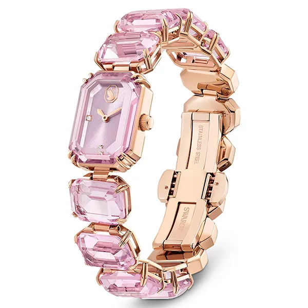 Đồng Hồ Nữ Swarovski Octagon Cut Bracelet, Pink, Rose Gold-Tone Finish Watch 5729843 Màu Hồng - Đồng hồ - Vua Hàng Hiệu