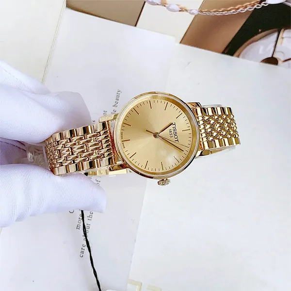 Đồng Hồ Nữ Tissot Everytime Quartz Tone Gold T109.210.33.021.00 Màu Vàng Gold