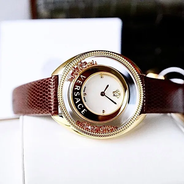 Đồng Hồ Nữ Versace 86Q701MD497-S497 Màu Nâu Vàng