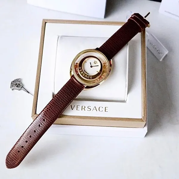 Đồng Hồ Nữ Versace 86Q701MD497-S497 Màu Nâu Vàng