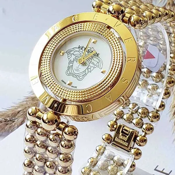 Đồng Hồ Nữ Versace Eon Mother Of Pearl Gold V79040014 Màu Vàng Trắng