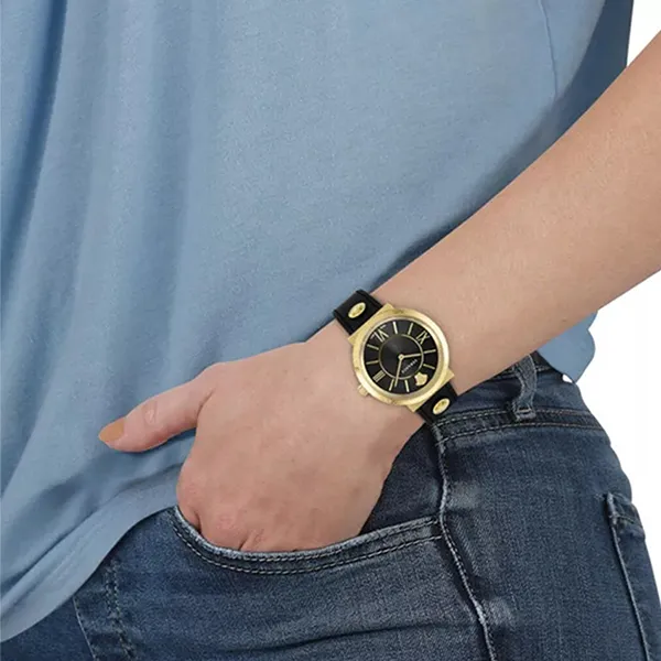 Đồng Hồ Nữ Versace Glamour Lady Watch VEVE00319 Màu Đen - Vàng