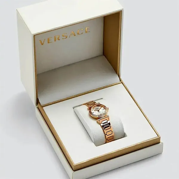 Đồng Hồ Nữ Versace Mini Vanity Swiss Watch VEAA00618 Màu Vàng - Trắng