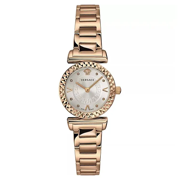 Đồng Hồ Nữ Versace Mini Vanity Swiss Watch VEAA00618 Màu Vàng - Trắng