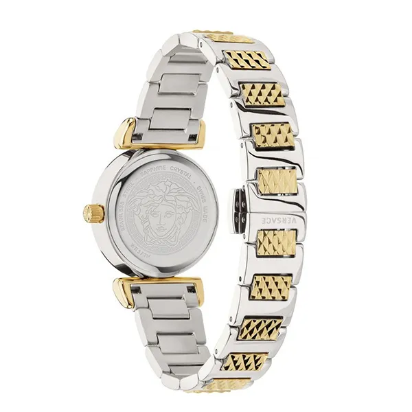 Đồng Hồ Nữ Versace Vanity Mini Watch VEAA01320 Màu Demi Mặt Xanh