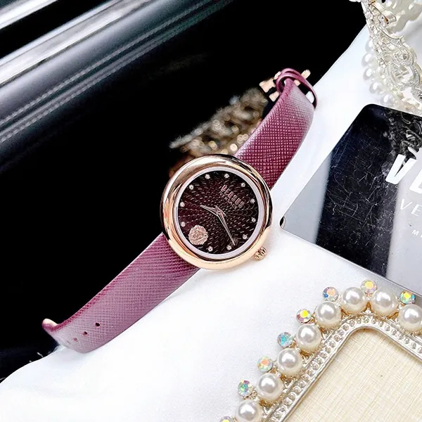 Đồng Hồ Nữ Versace Versus Lea Watch 35mm VSPEN3921 Màu Đỏ Mận