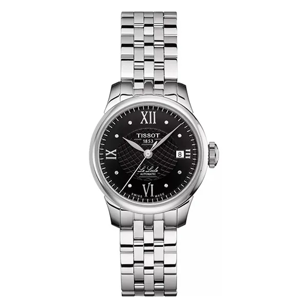 Đồng Hồ Tissot Le Locle Black Diamond Dial Automatic Ladies T41.1.183.56 Màu Bạc Đen - Đồng hồ - Vua Hàng Hiệu
