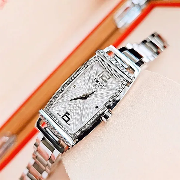 Đồng Hồ Nữ Tissot T-Tonneau Women's Watch T037.309.11.037.01 Màu Bạc