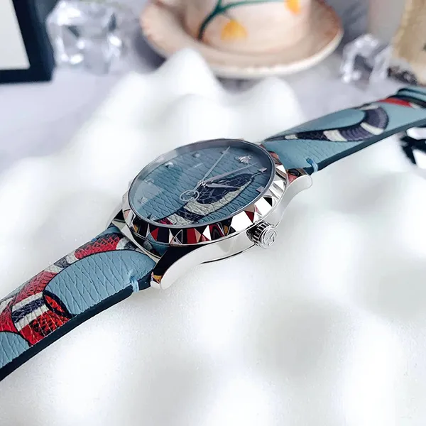Đồng Hồ Unisex Gucci G Timeless Quartz Blue Dial Watch YA1264080 Màu Xanh Blue - Đồng hồ - Vua Hàng Hiệu