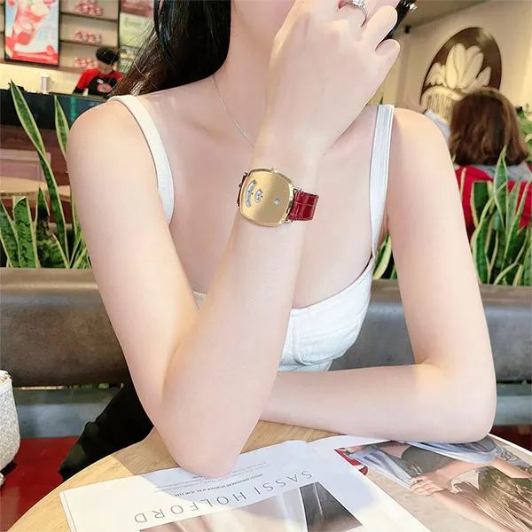 Đồng Hồ Unisex Gucci Grip Quartz Gold Unisex Watch YA157413 Màu Vàng - Đỏ - Đồng hồ - Vua Hàng Hiệu