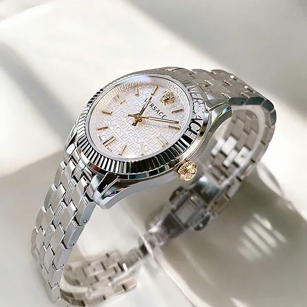 Đồng Hồ Versace Quartz Greca Time VE6C00323 Màu Bạc