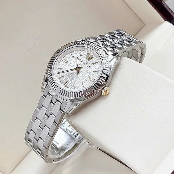Đồng Hồ Versace Quartz Greca Time VE6C00323 Màu Bạc